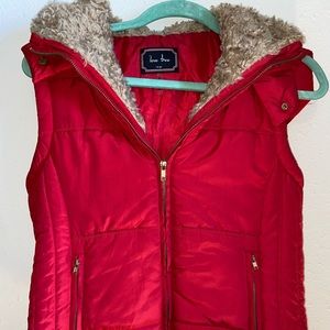 Women’s red vest